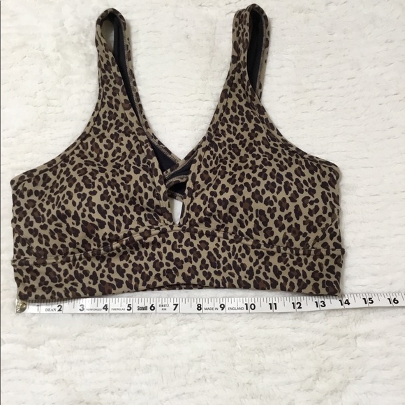 Varley Watson Bra Coffe Cheetah size large - Picture 5 of 13